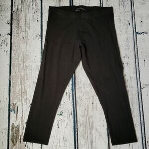 2014 Victoria's Secret Classic Casual Black Cropped Capri Leggings Womens Size S